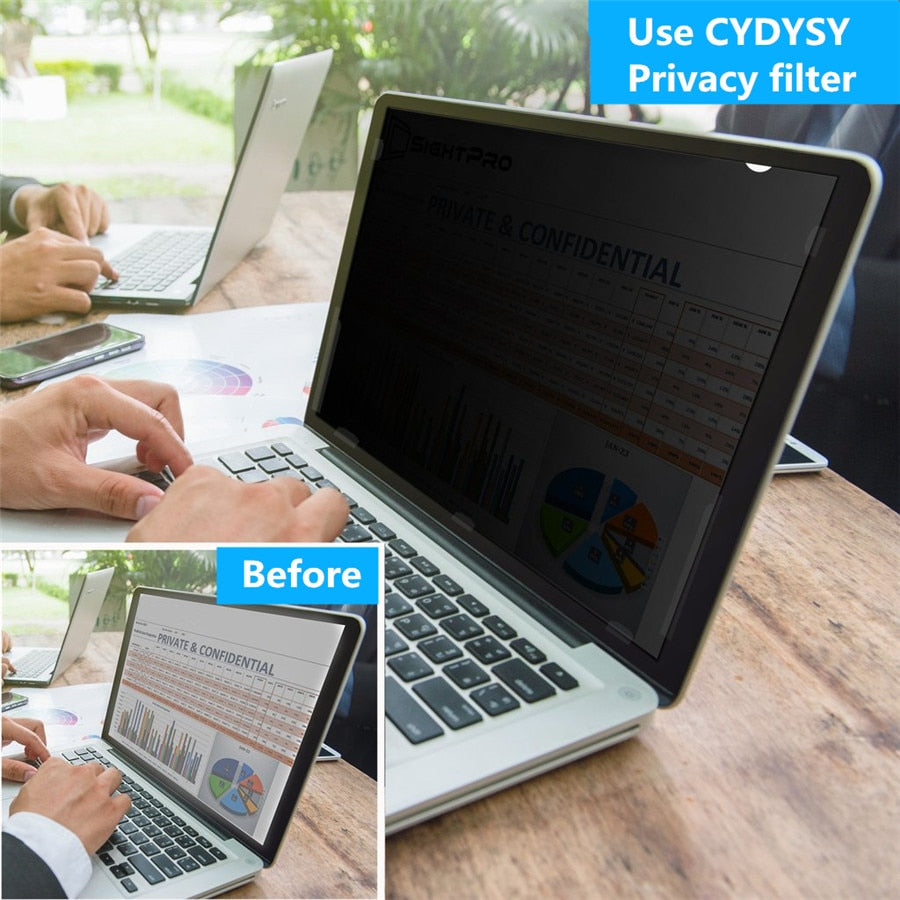 14 inch Privacy Filter Anti spy Screens protective film for 16:9 Laptop 12 3/16 "wide x 6 7/8 " high (310mm*174mm)