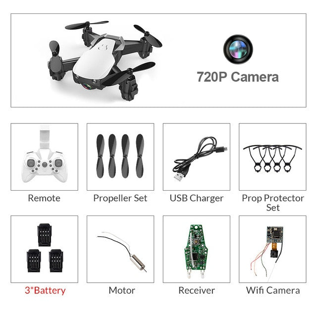 Eachine E61/E61hw Mini Foldable Drone With/Without HD Camera