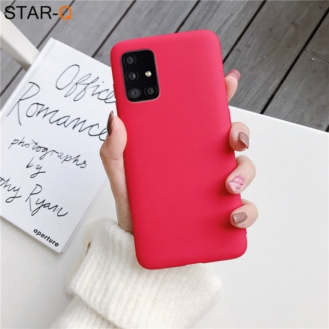 Candy Color Silicone Phone Case for Samsung (Multi Options Available)